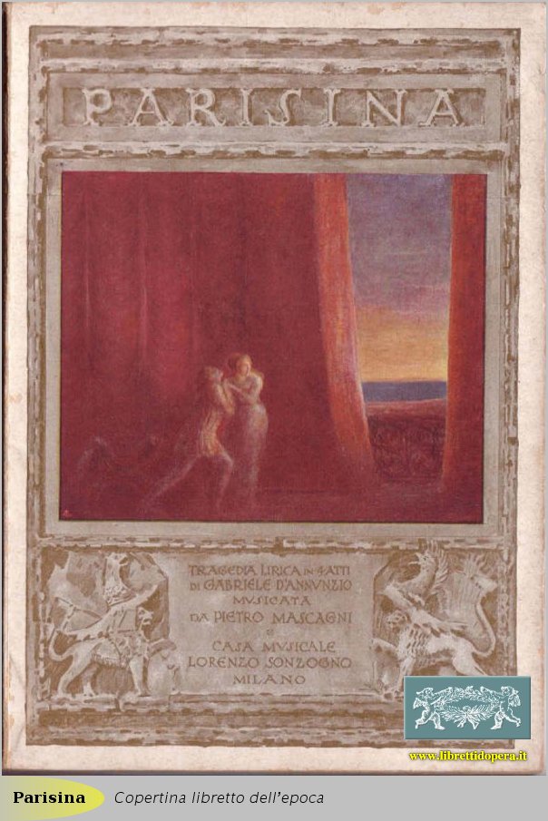 Copertina libretto dell’epoca