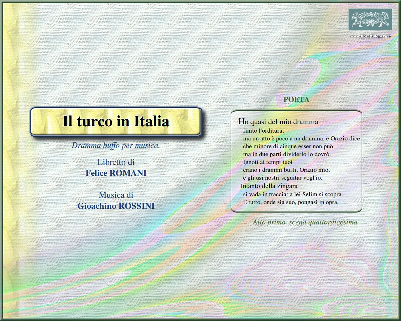 Ho quasi del mio dramma Ho quasi del mio dramma