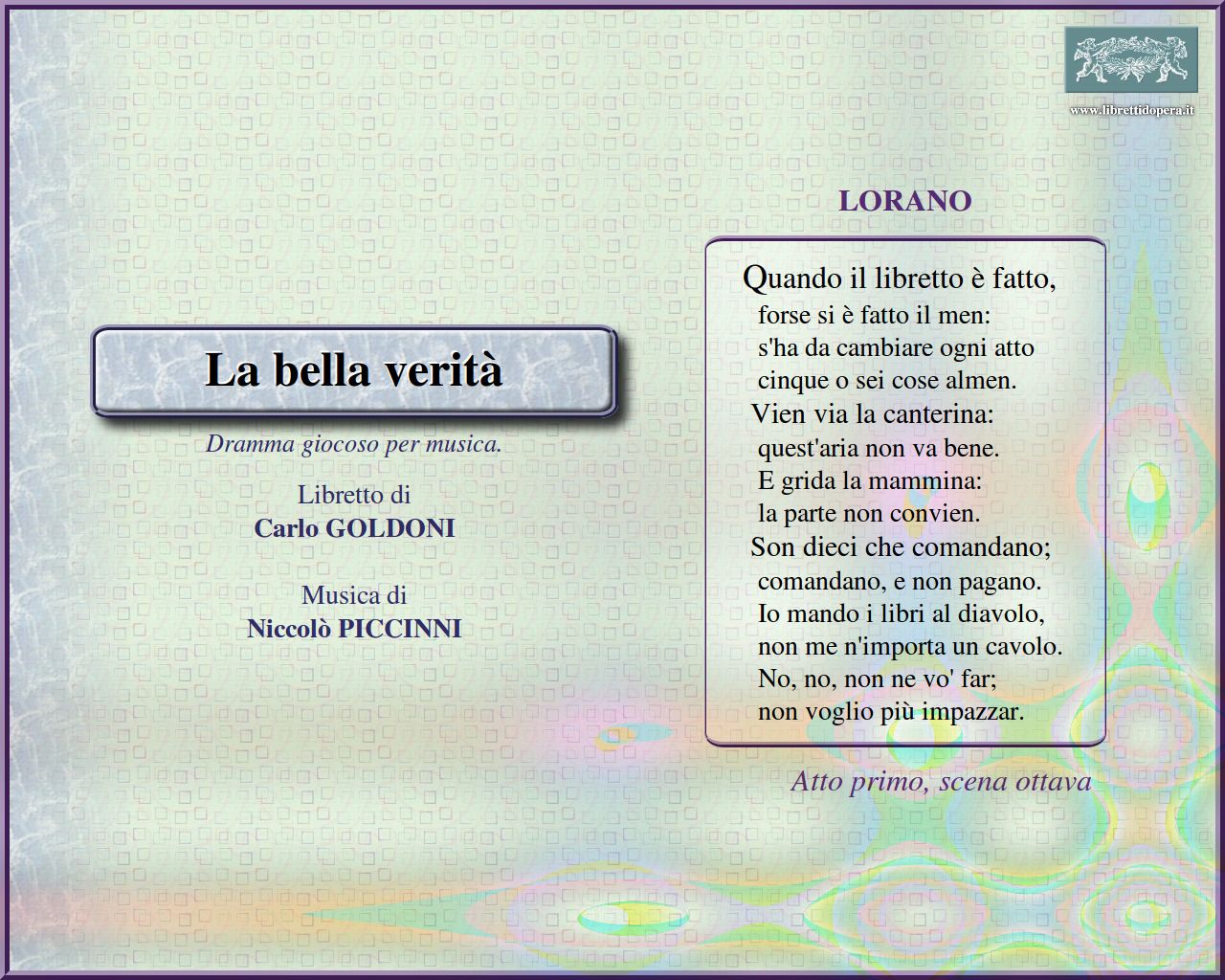 Quando il libretto è fatto Quando il libretto è fatto