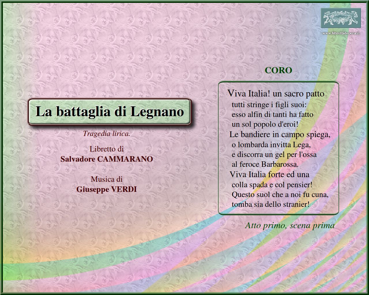 Viva Italia! un sacro patto Viva Italia! un sacro patto
