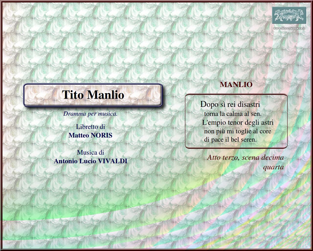 Dopo sì rei disatri Dopo sì rei disatri