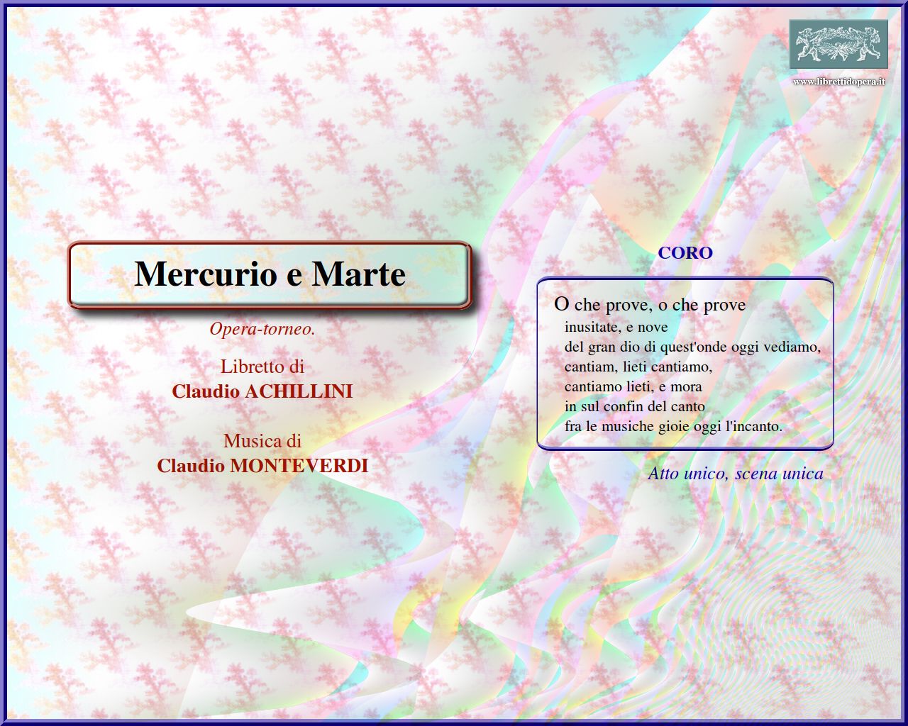 O che prove, o che prove O che prove, o che prove