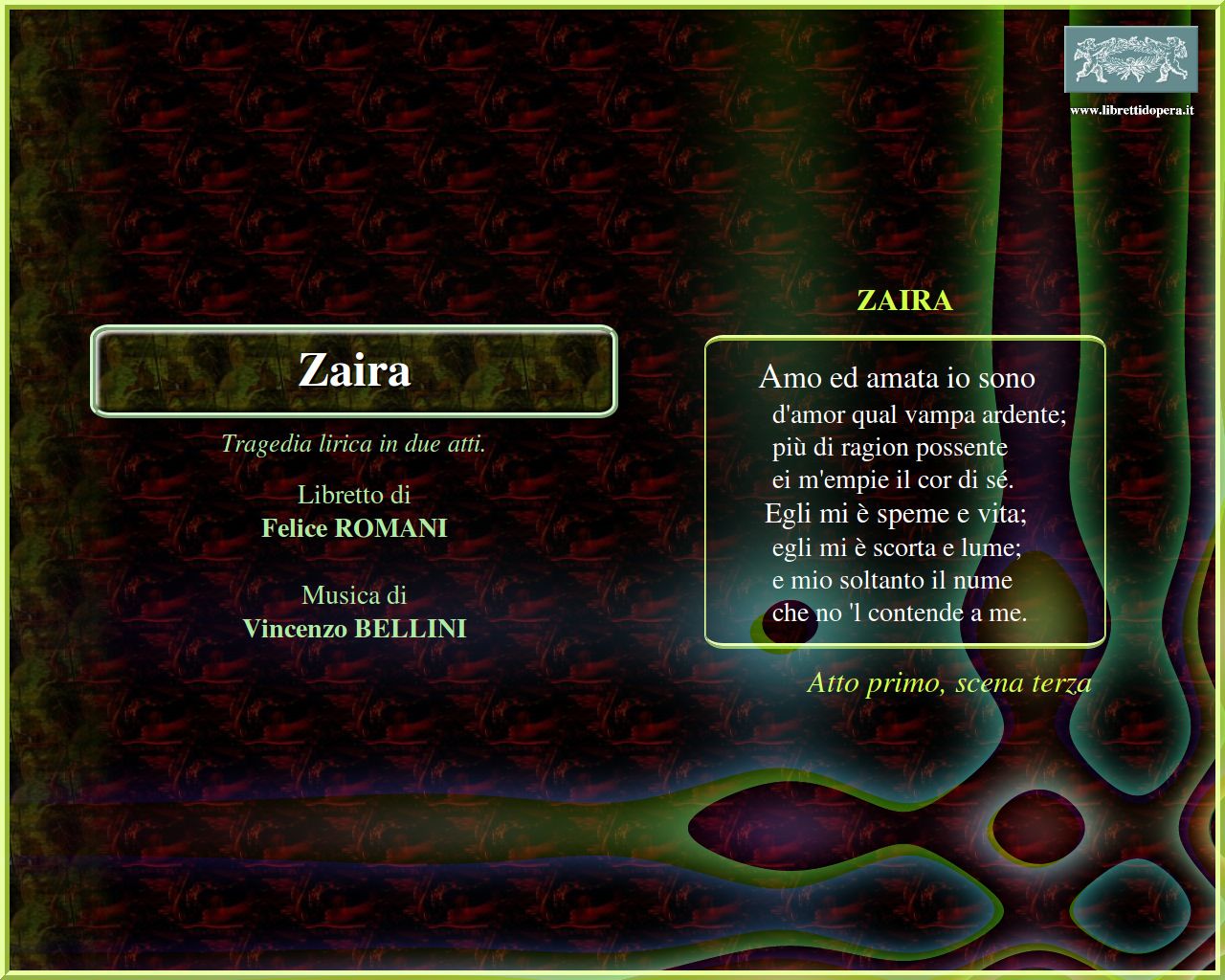 Amo ed amata io sono Amo ed amata io sono