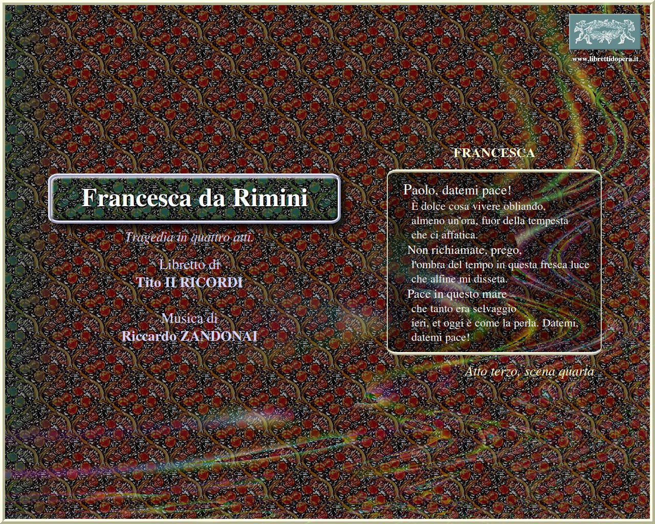 Paolo, datemi pace! Paolo, datemi pace!