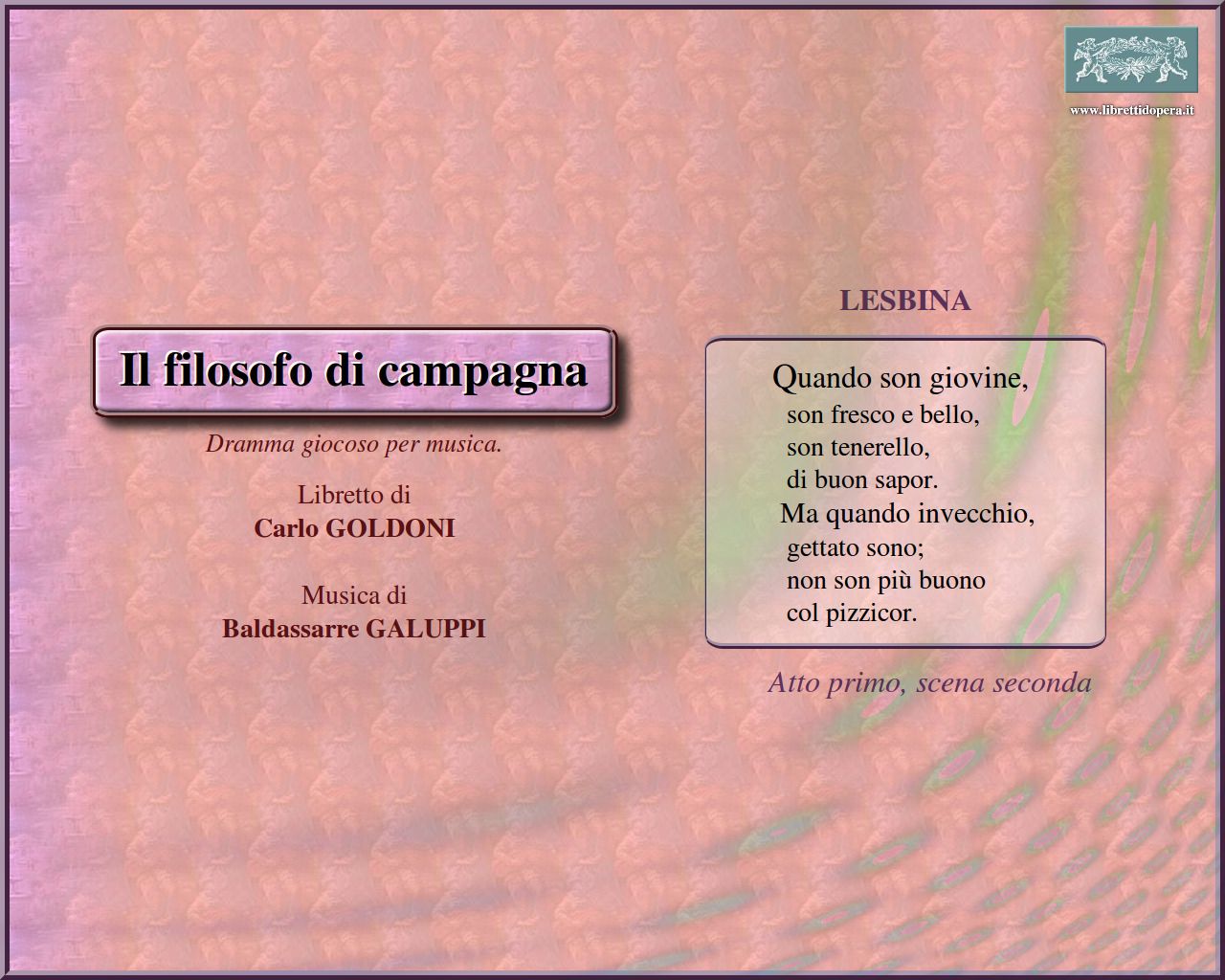 Quando son giovine Quando son giovine