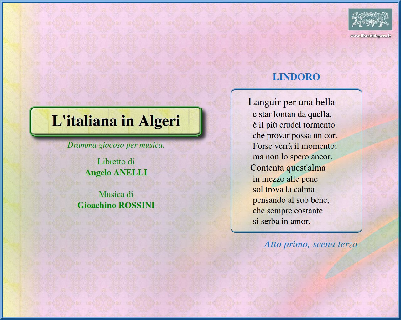 Languir per una bella Languir per una bella