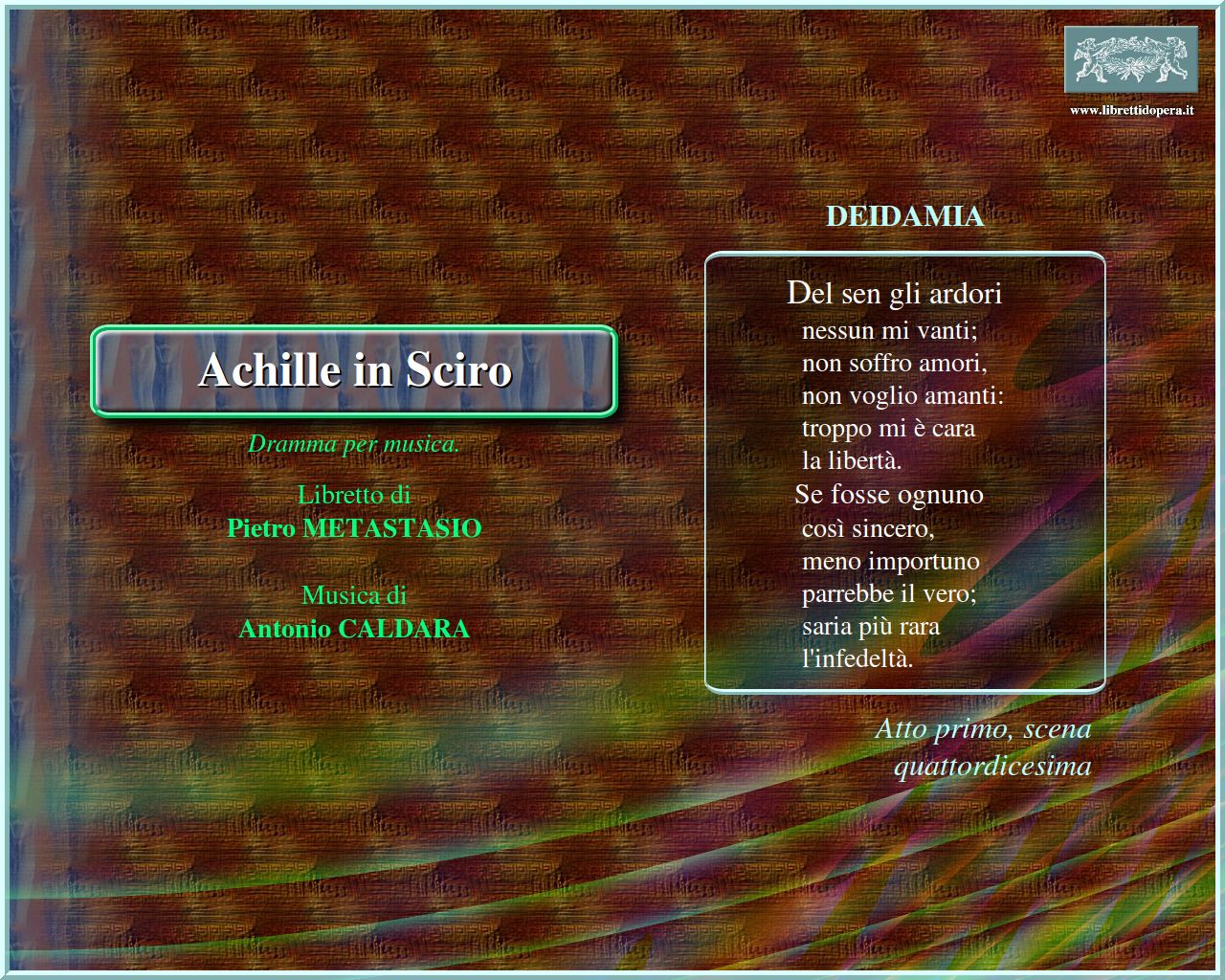 Del sen gli ardori Del sen gli ardori