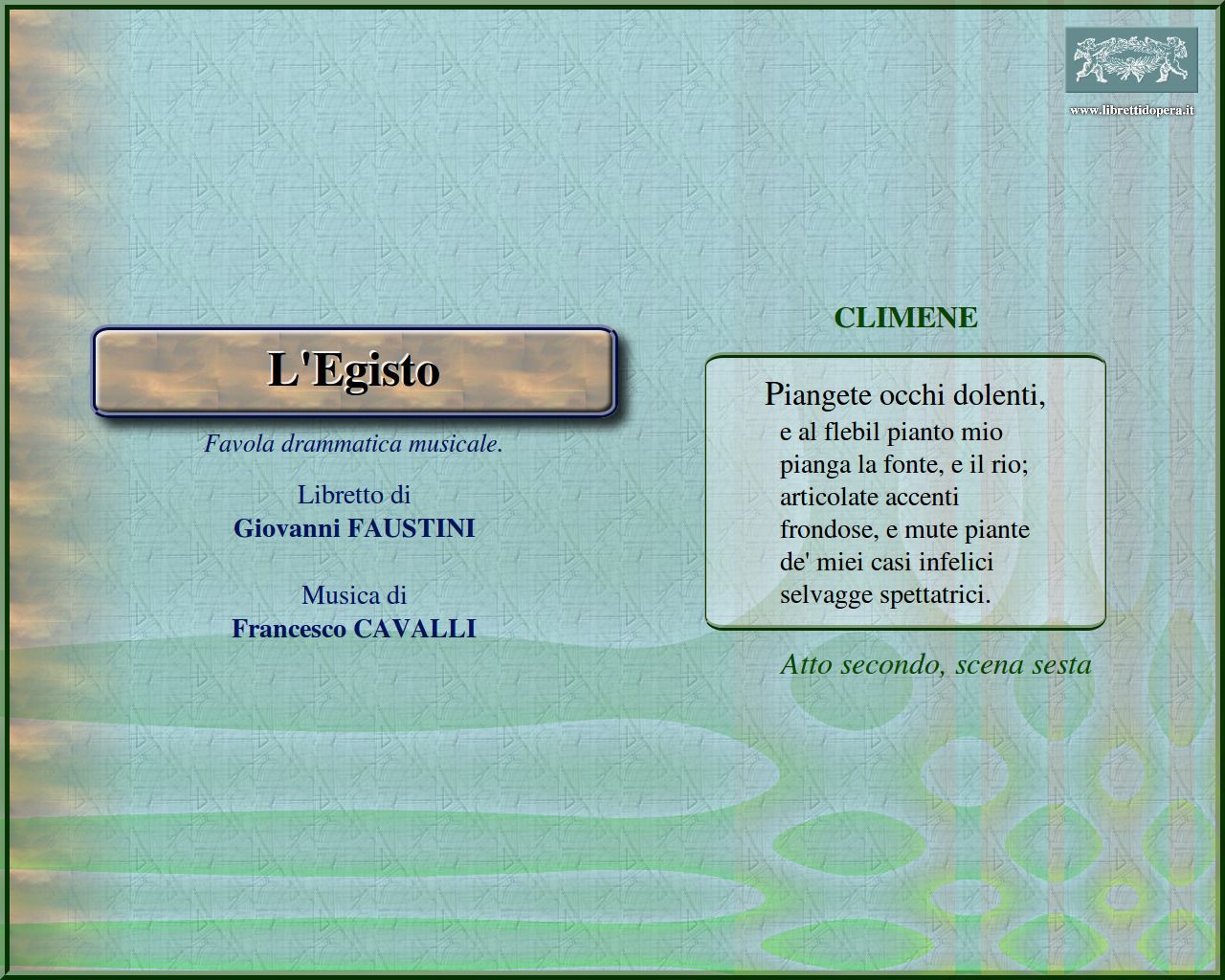 Piangete occhi dolenti Piangete occhi dolenti