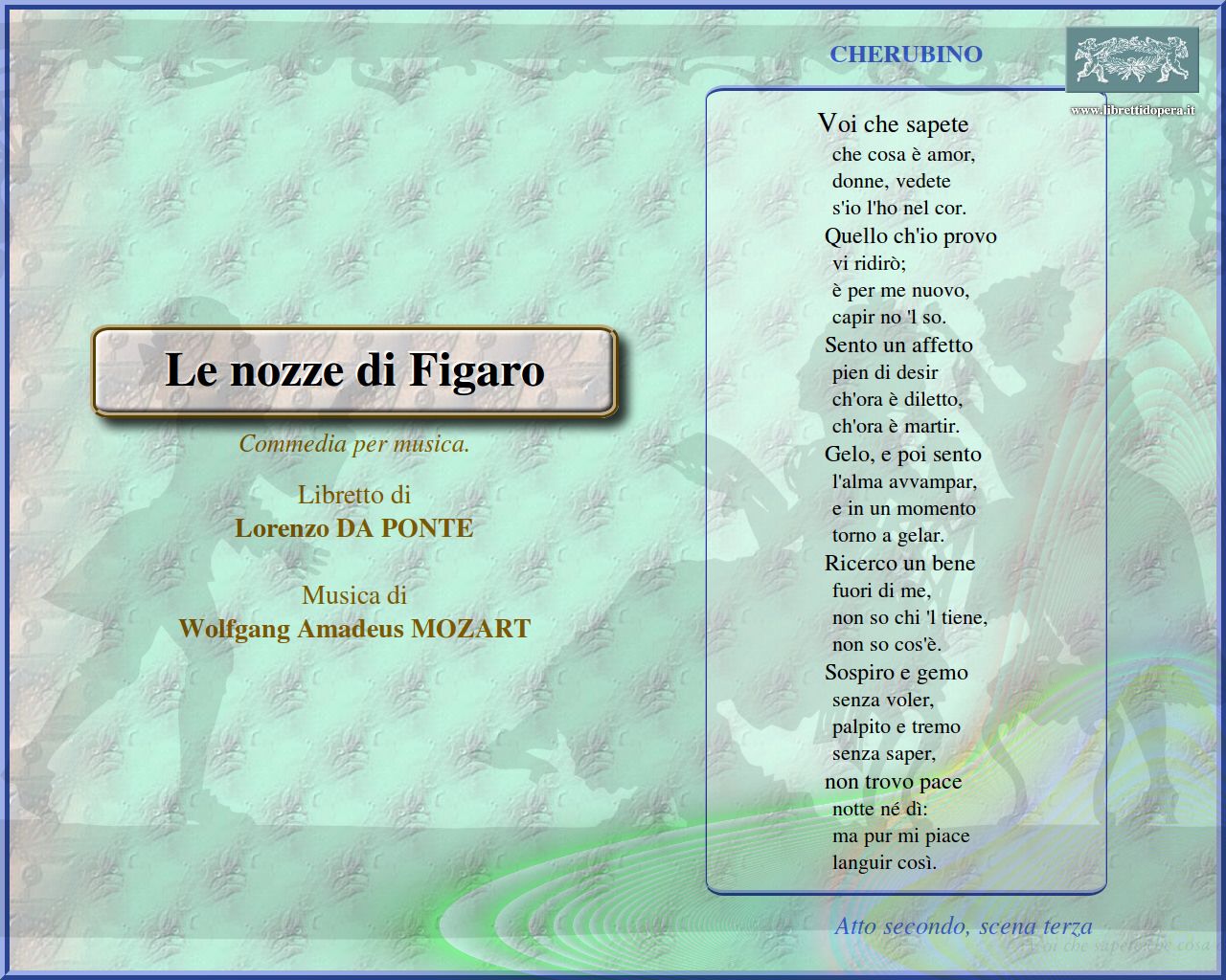 Voi che sapete Voi che sapete