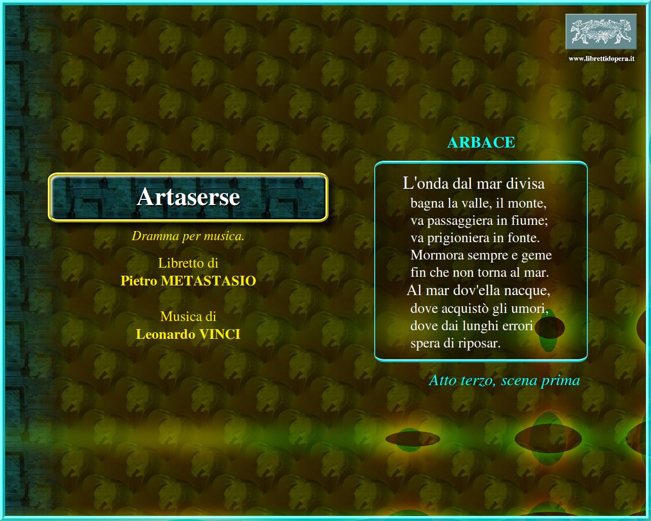 L'onda dal mar divisa L'onda dal mar divisa